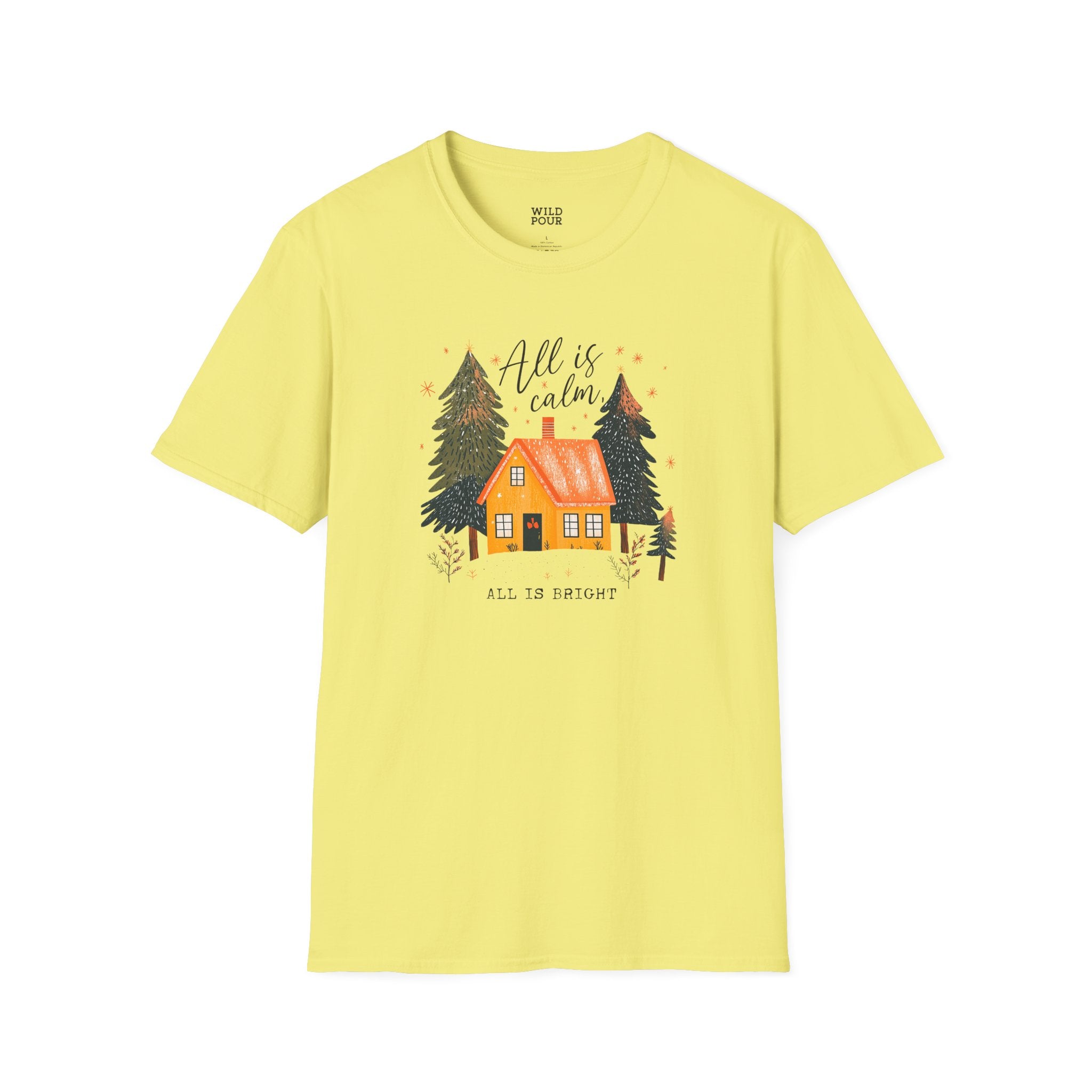 All is Calm, All is Bright Tee-Adult Tees-Wild Pour