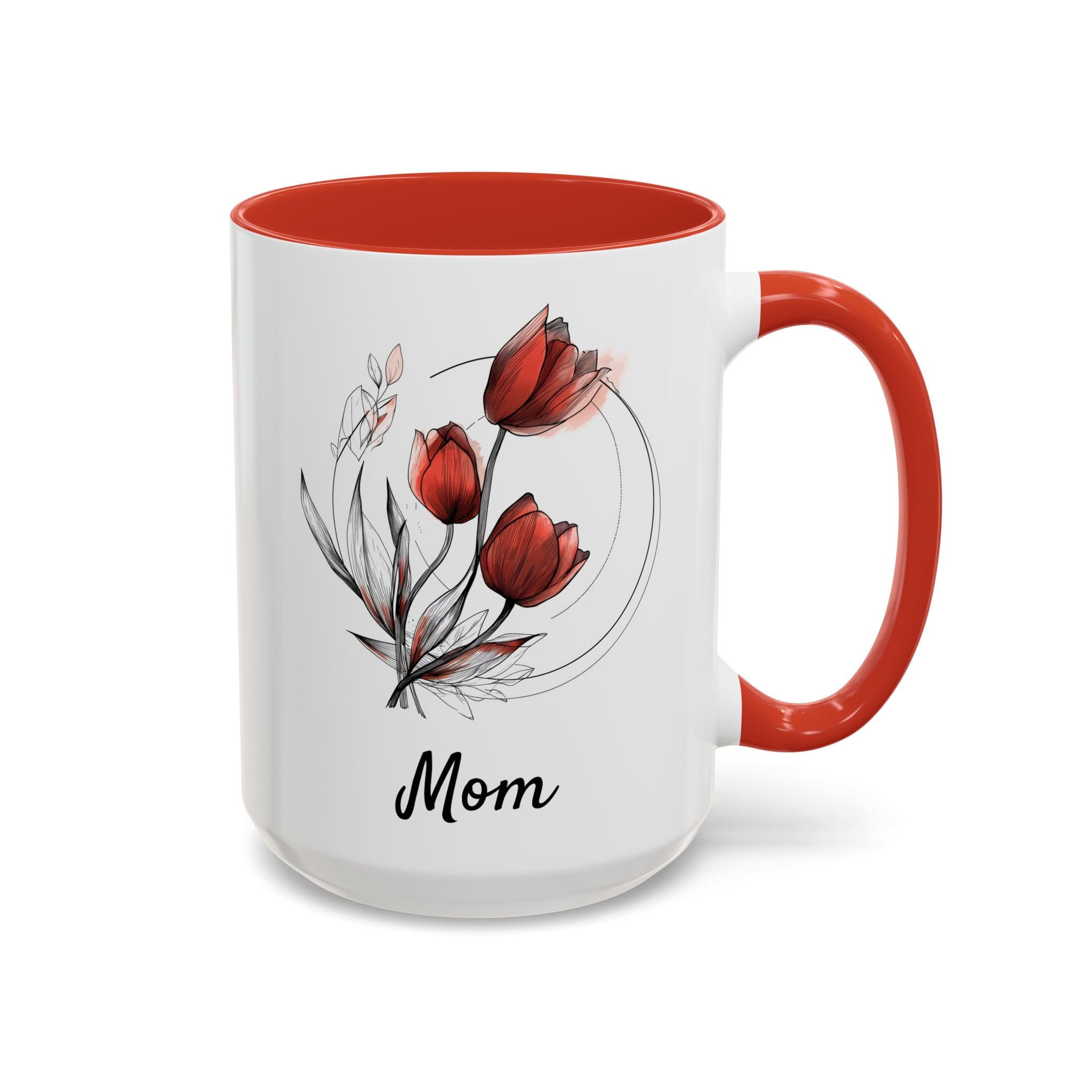 April Tulips, Personalized Birth Month Mug-Mug-Wild Pour