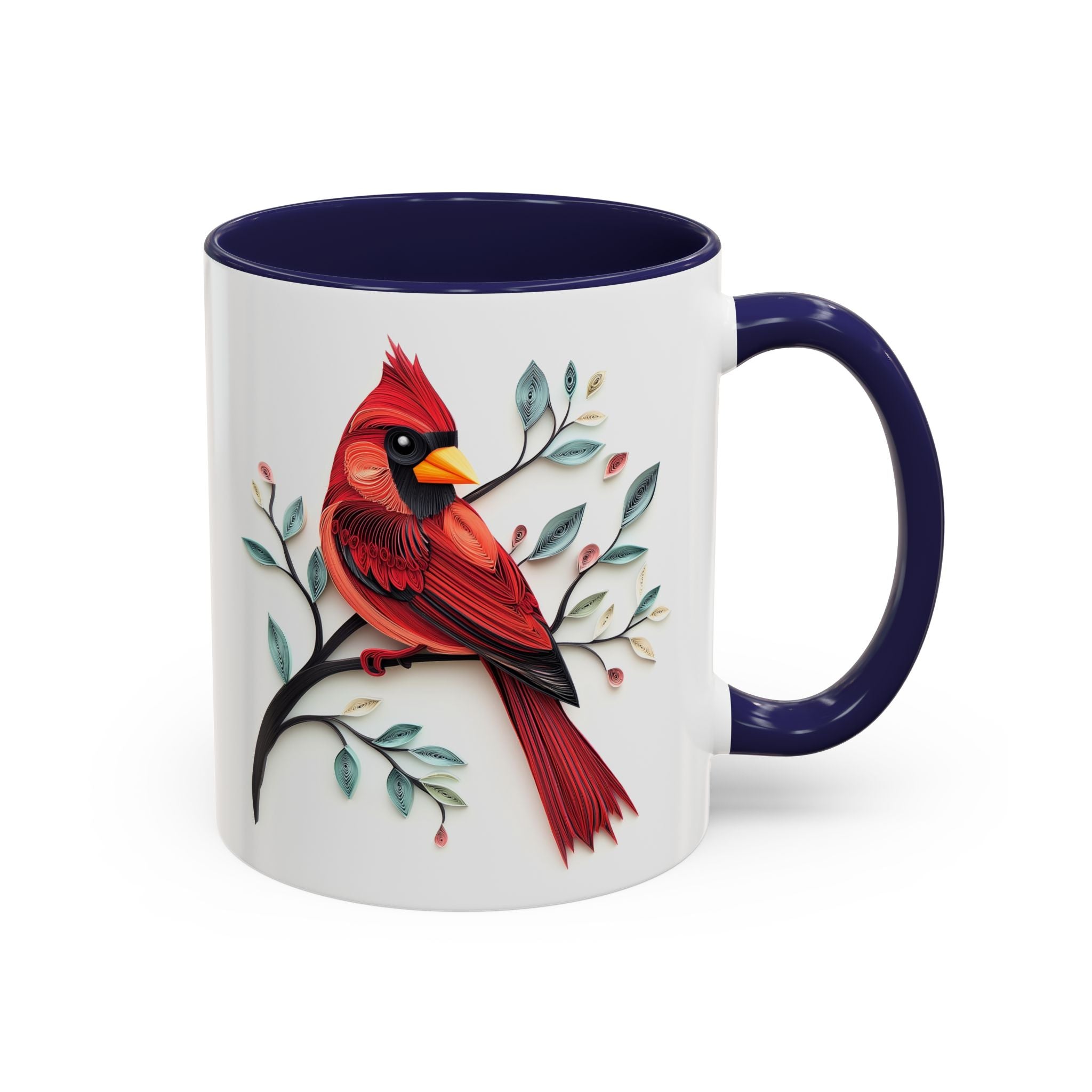 Cardinal, Paper Quilling Mug-Mug-Wild Pour