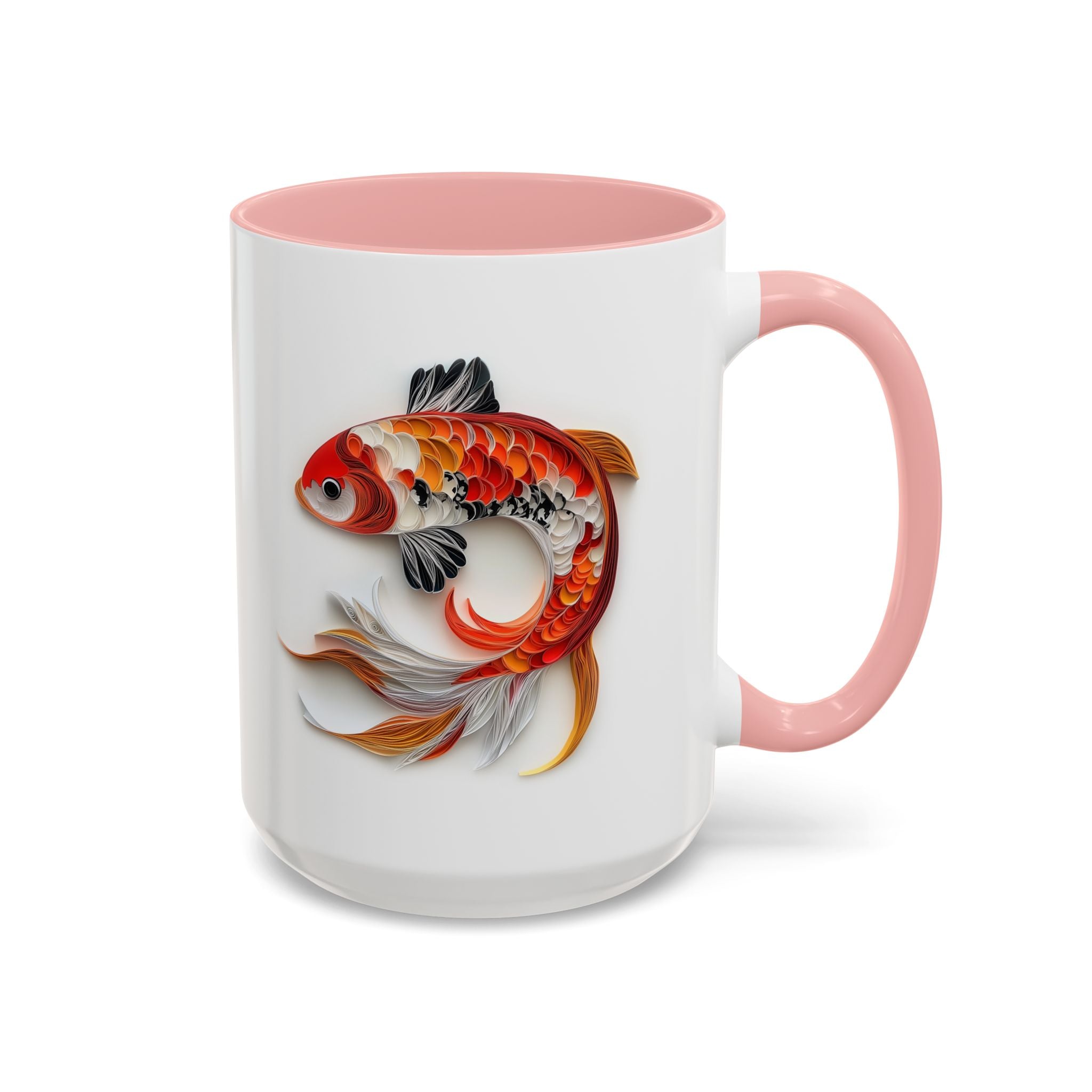 Koi Fish, Paper Quilling Mug-Mug-Wild Pour