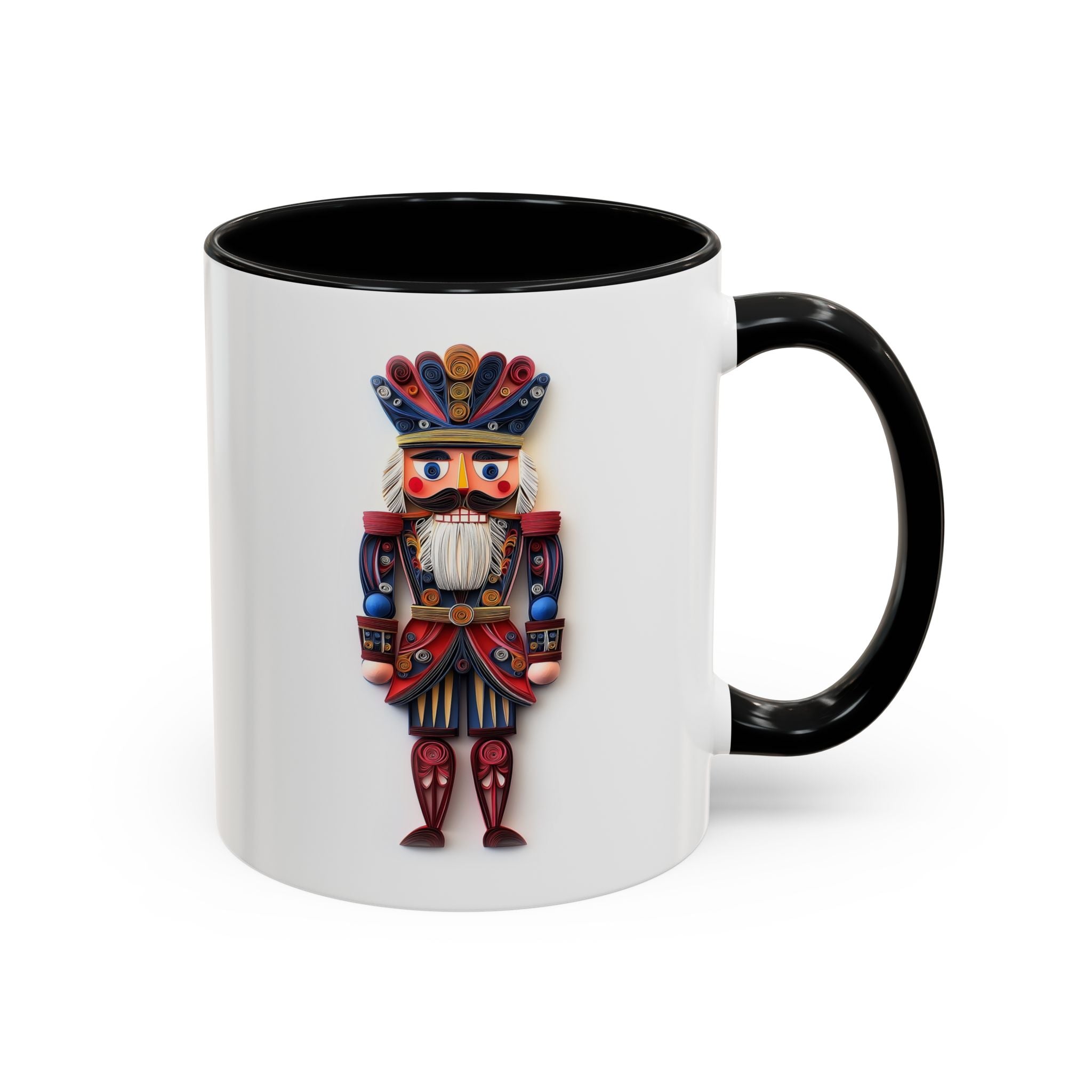 Nutcracker, Christmas Paper Quilling Mug-Mug-Wild Pour