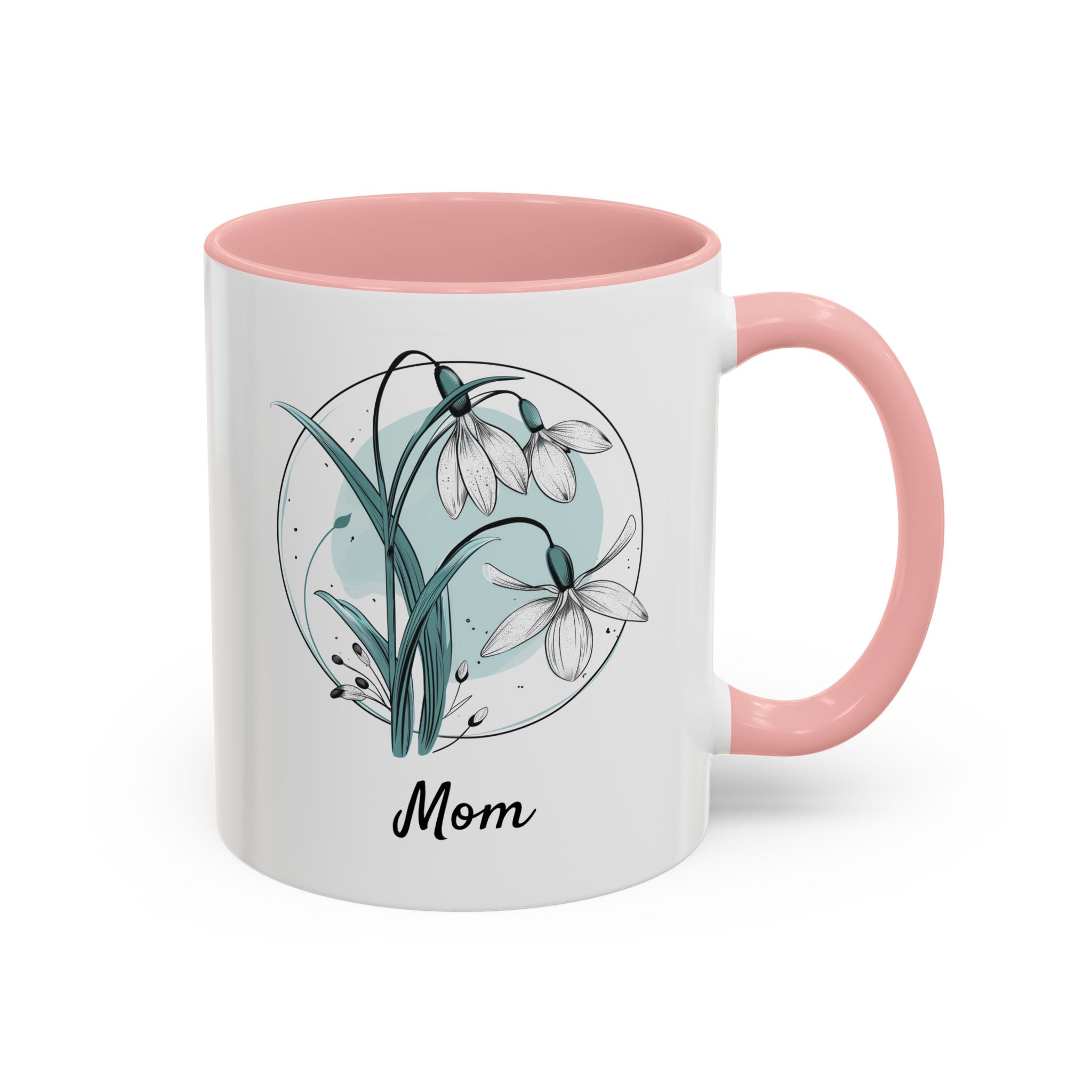 January Snowdrop, Personalized Birth Month Mug-Mug-Wild Pour