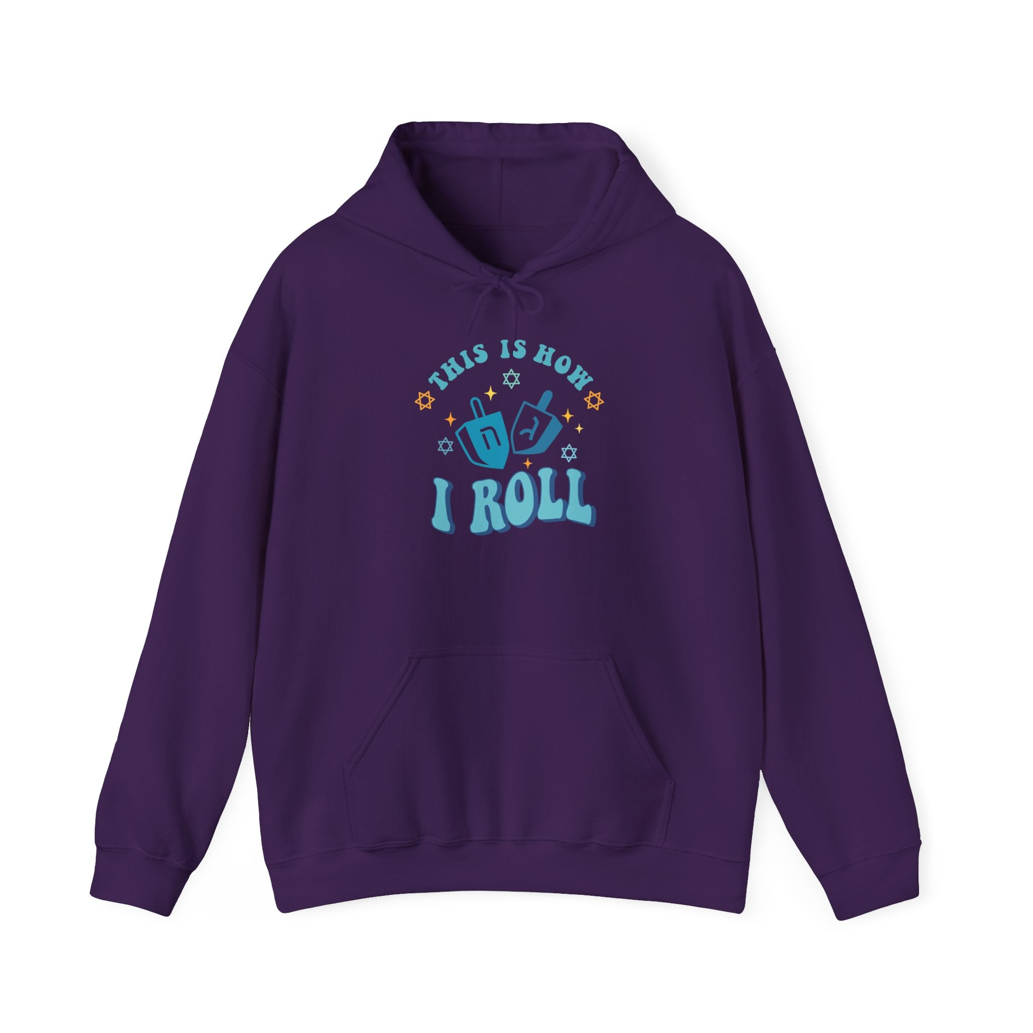 This is How I Roll, Dreidel Hoodie-Hoodie-Wild Pour