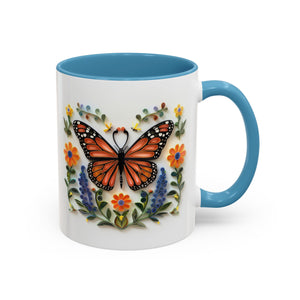 Monarch Butterfly, Paper Quilling Mug-Mug-Wild Pour