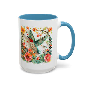 Hummingbird in Flight, Paper Quilling Mug-Mug-Wild Pour