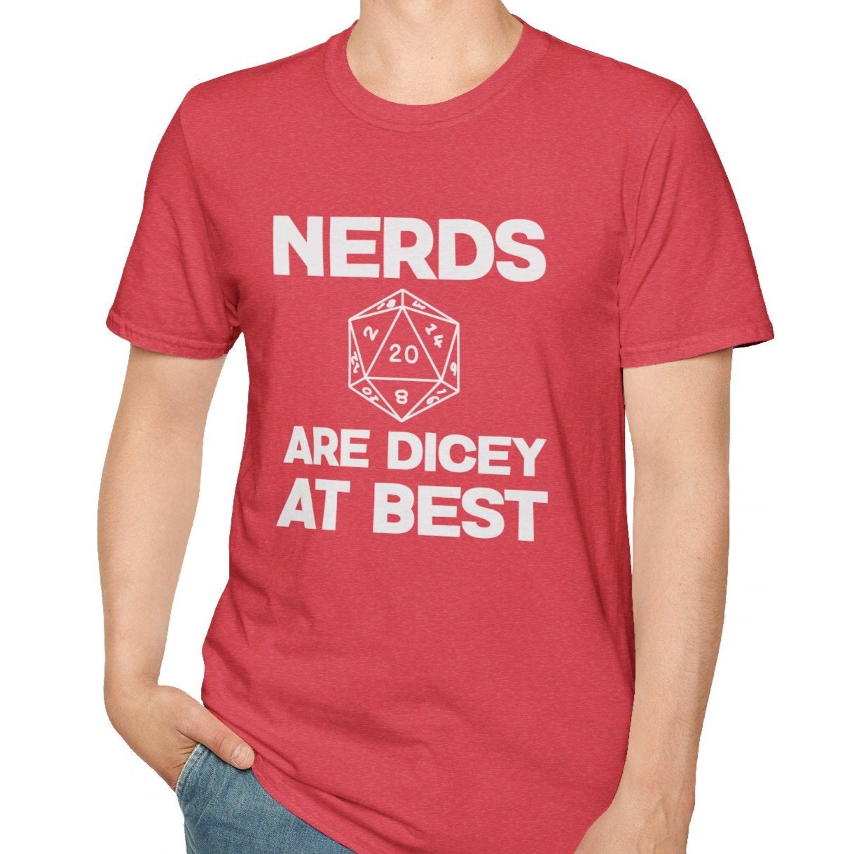 Nerds are Dicey at Best Tee-Adult Tees-Wild Pour