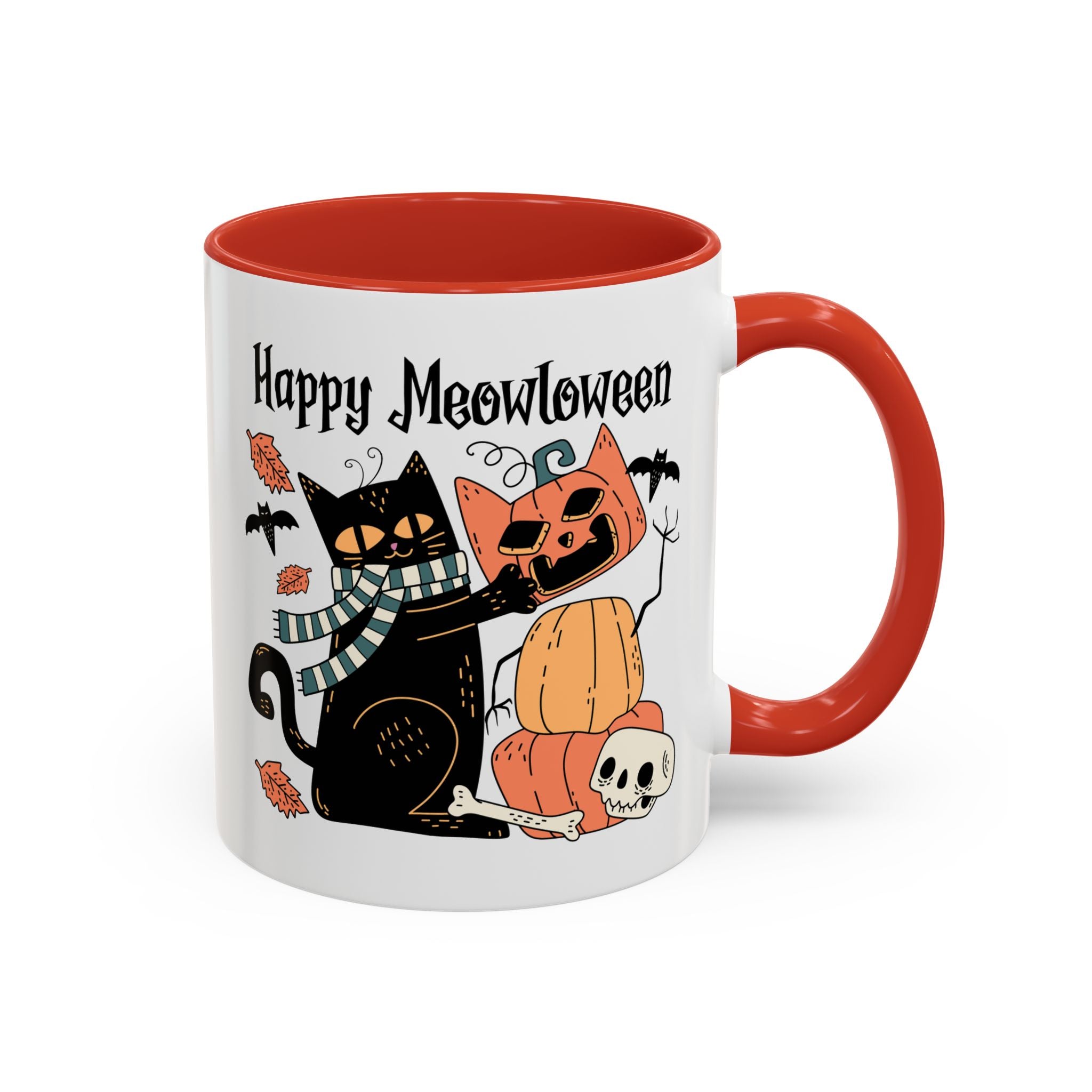 Happy Meowloween, Halloween Cat Mug-Mug-Wild Pour