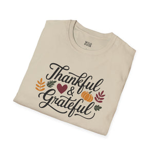 Thankful and Grateful Tee-Adult Tees-Wild Pour