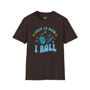 This is How I Roll, Dreidel Tee-Adult Tees-Wild Pour