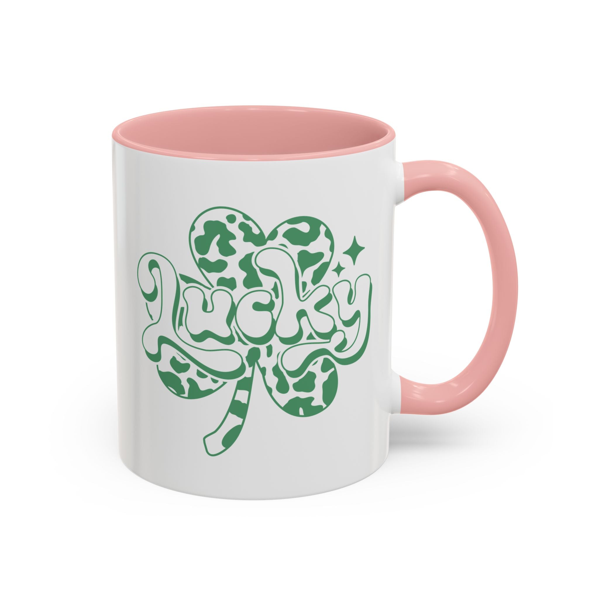 Lucky, Leopard Print Shamrock | Mug