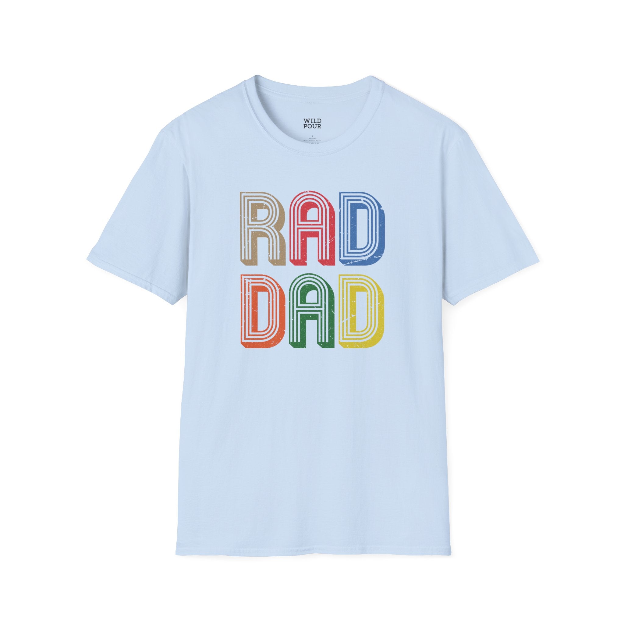 Rad Dad, Father's Day Tee-Adult Tees-Wild Pour