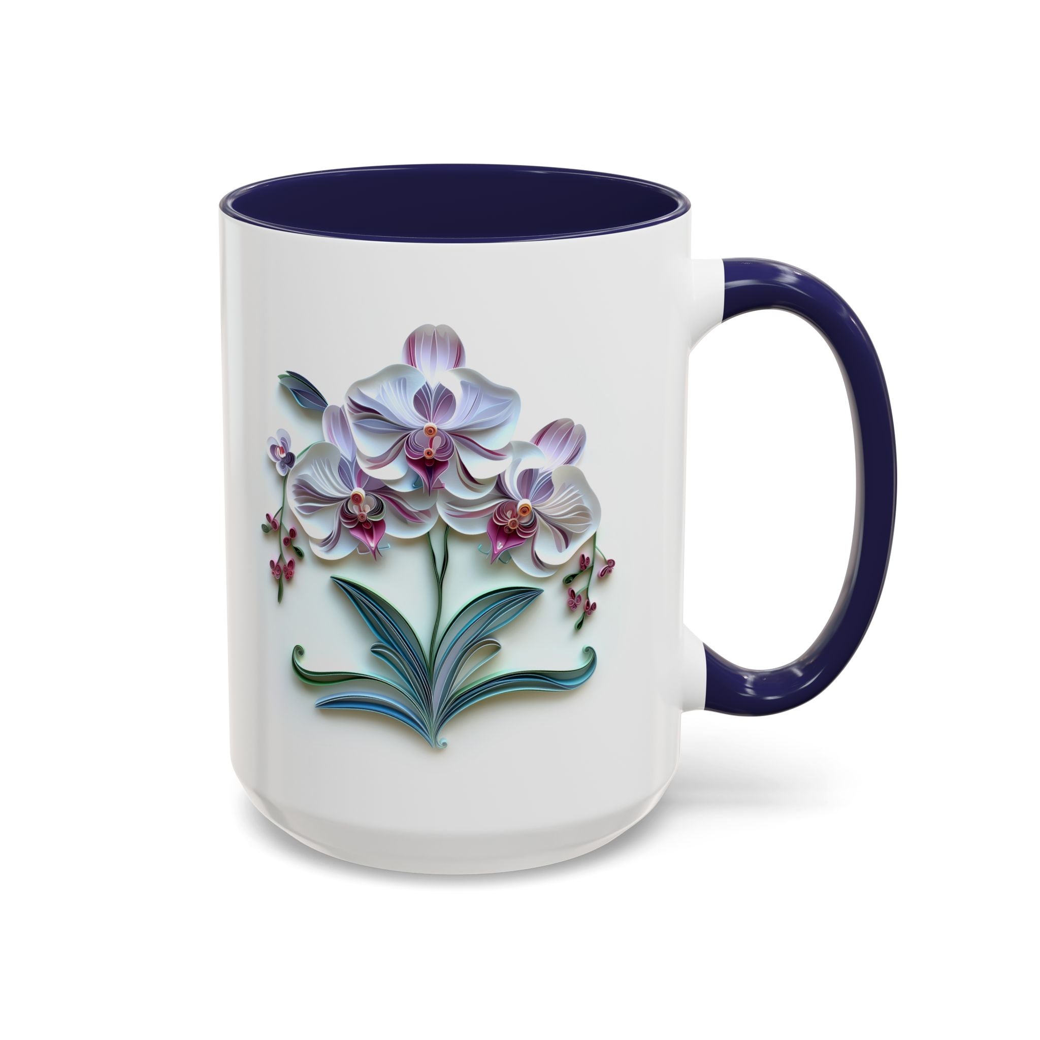 Orchids, Paper Quilling Mug-Mug-Wild Pour