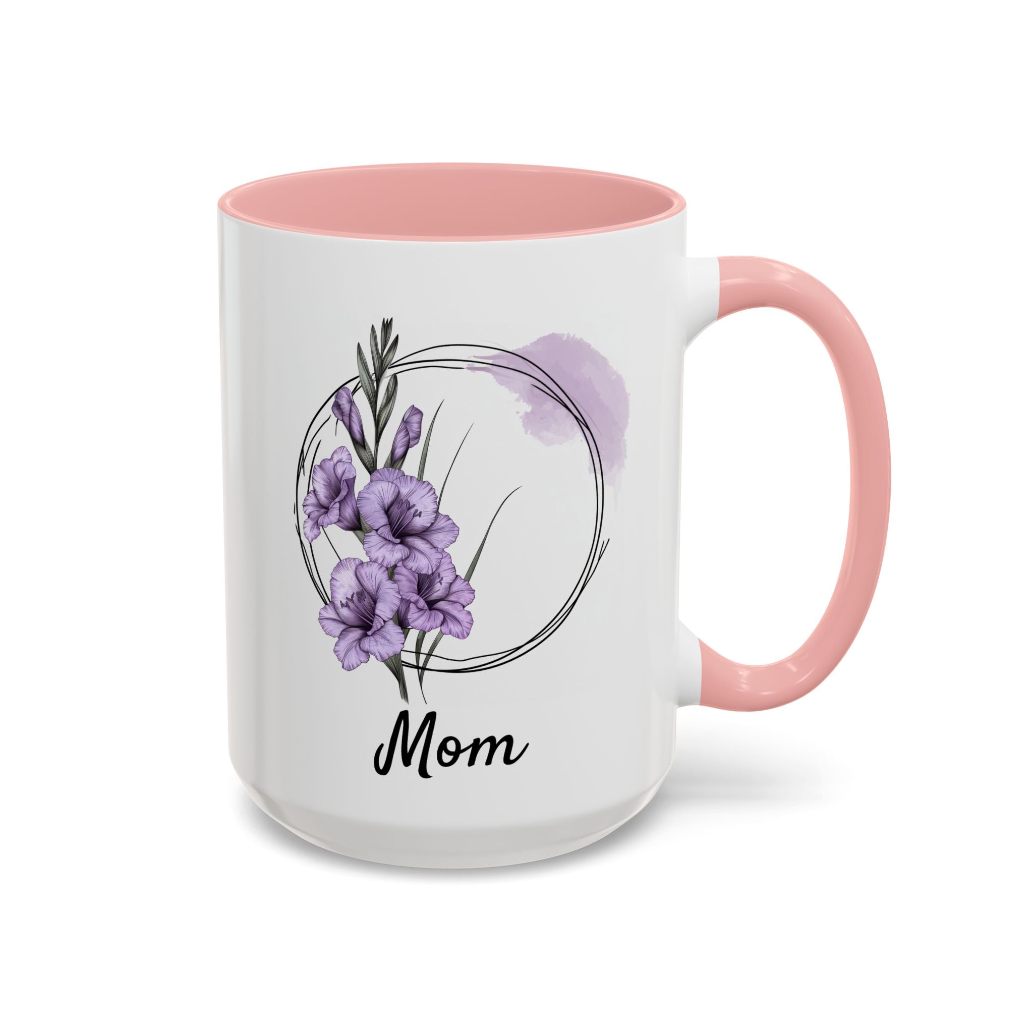 August Gladiolus, Personalized Birth Month Mug-Mug-Wild Pour