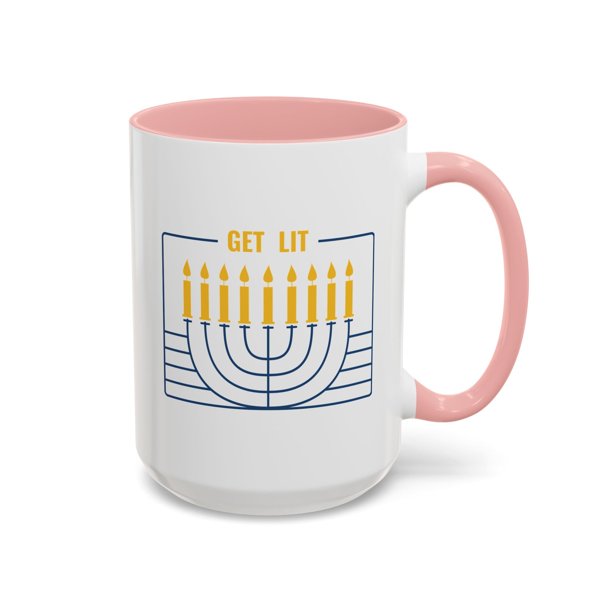 Get Lit, Menorah Mug-Mug-Wild Pour