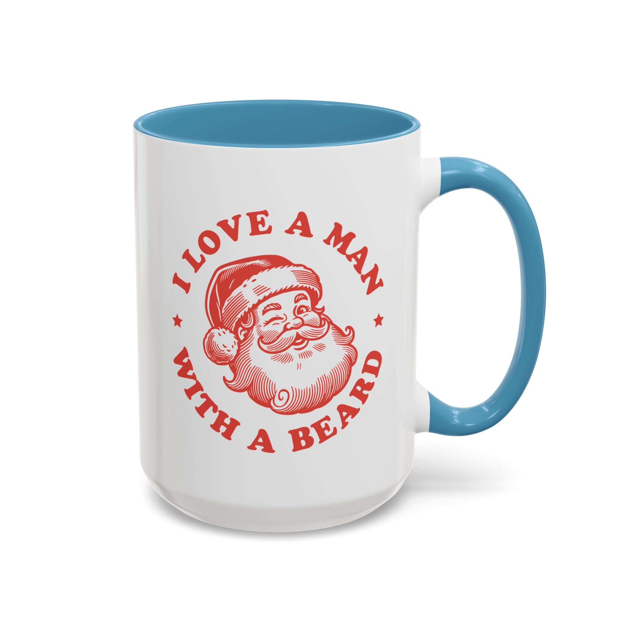 I Love a Man With a Beard, Funny Santa Mug-Mug-Wild Pour