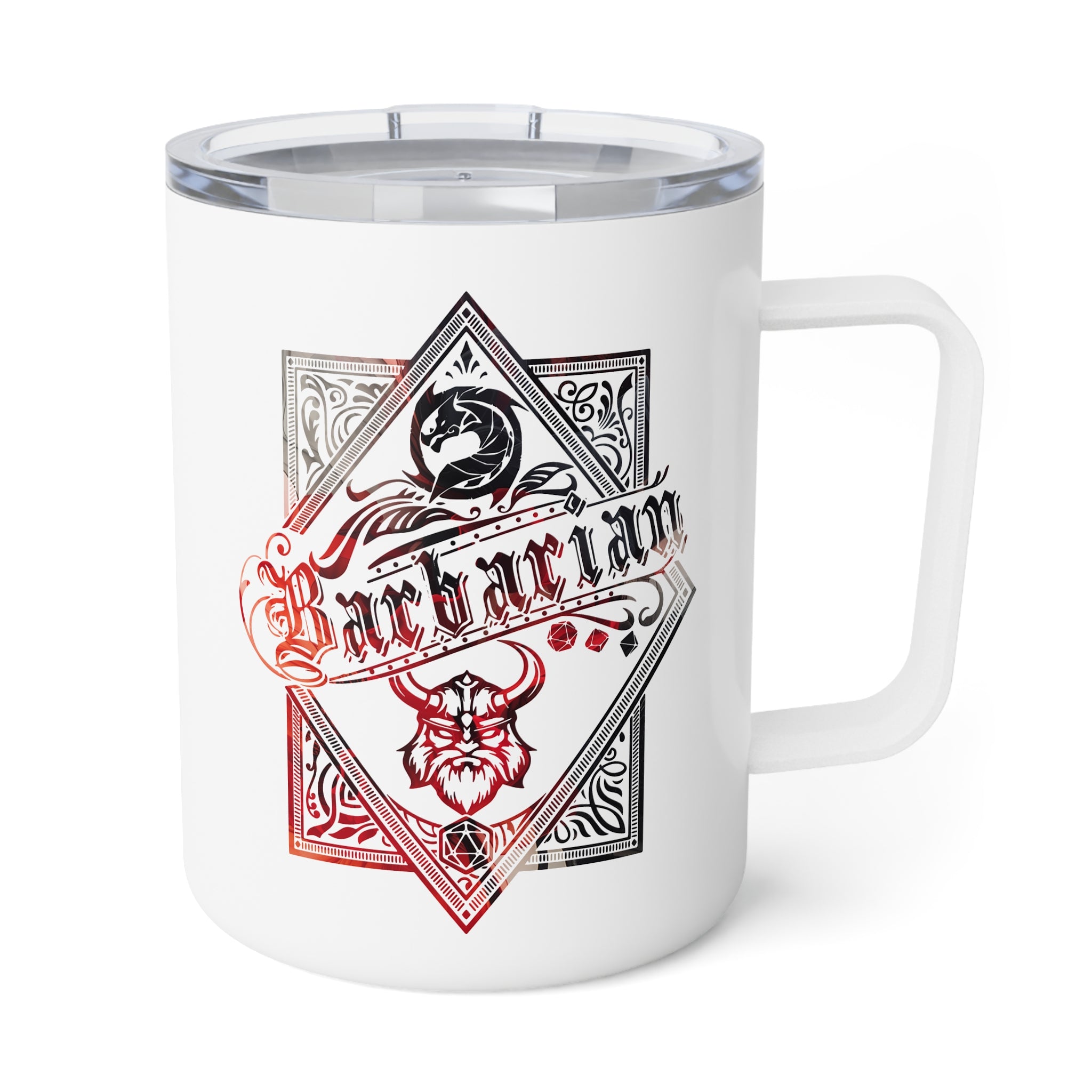 D&D Class Insulated Mug, Barbarian-Insulated Mug-Wild Pour