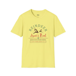 Reindeer Aren't Real Tee-Adult Tees-Wild Pour