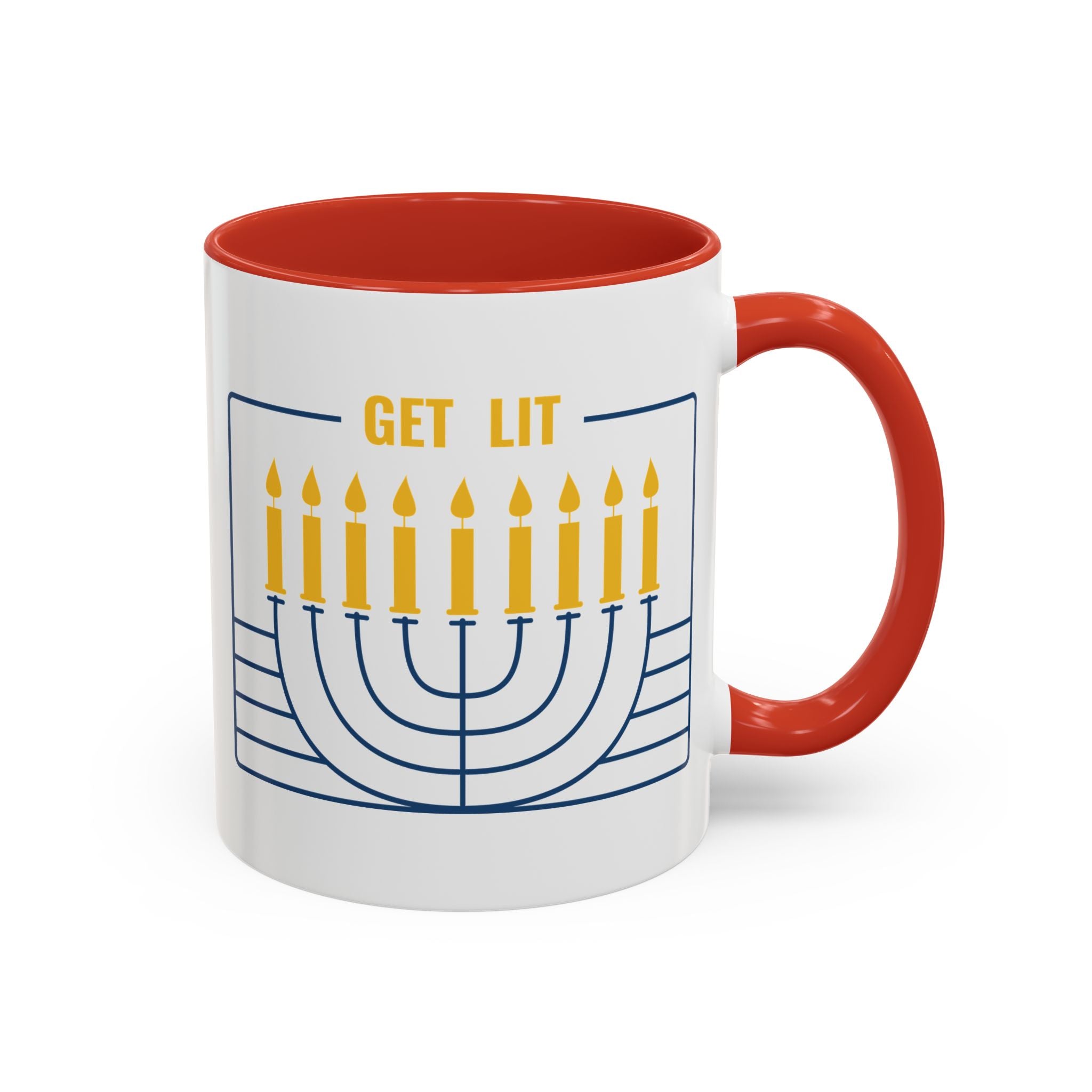 Get Lit, Menorah Mug-Mug-Wild Pour