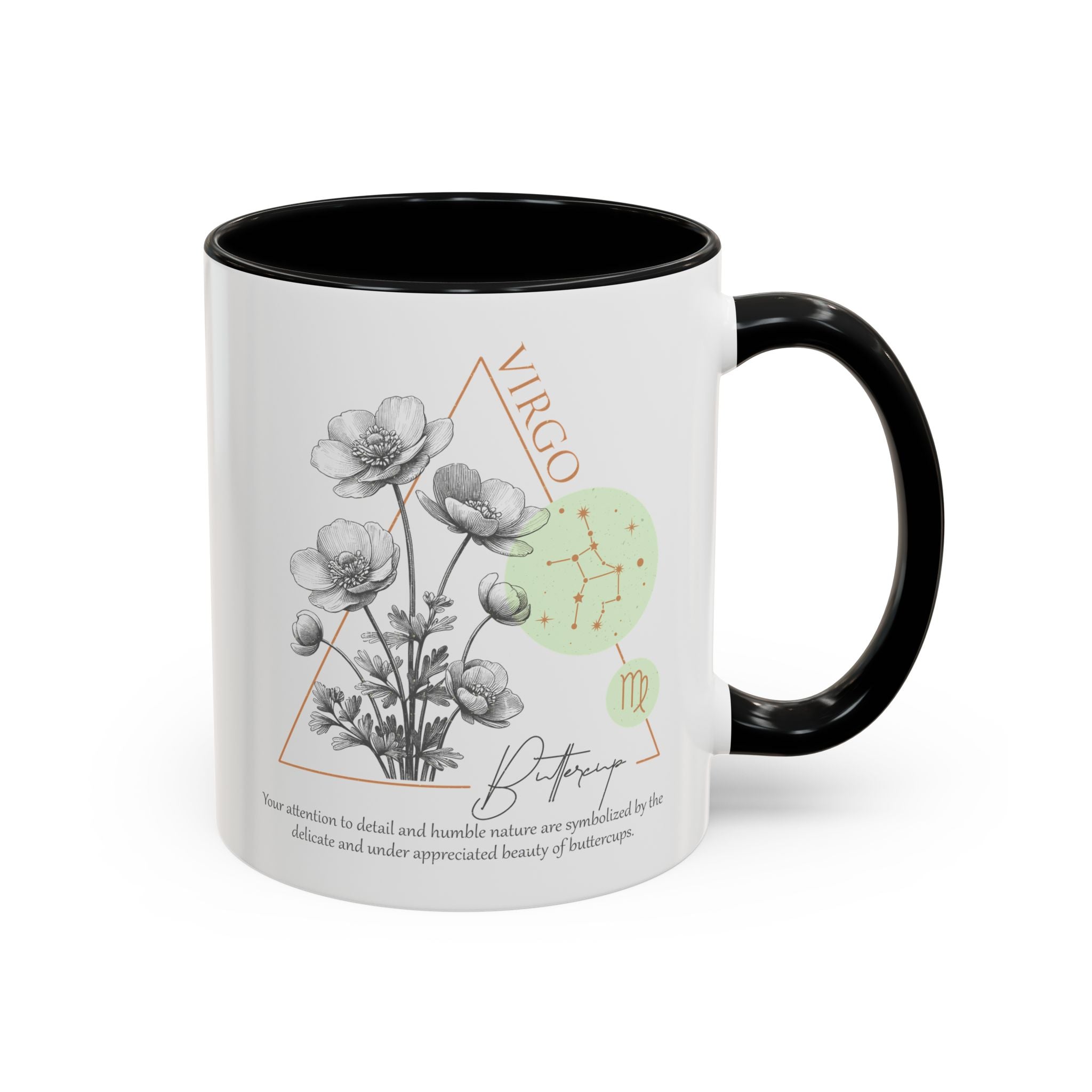 August - September, Buttercup, Virgo, Zodiac Birth Month Mug-Mug-Wild Pour