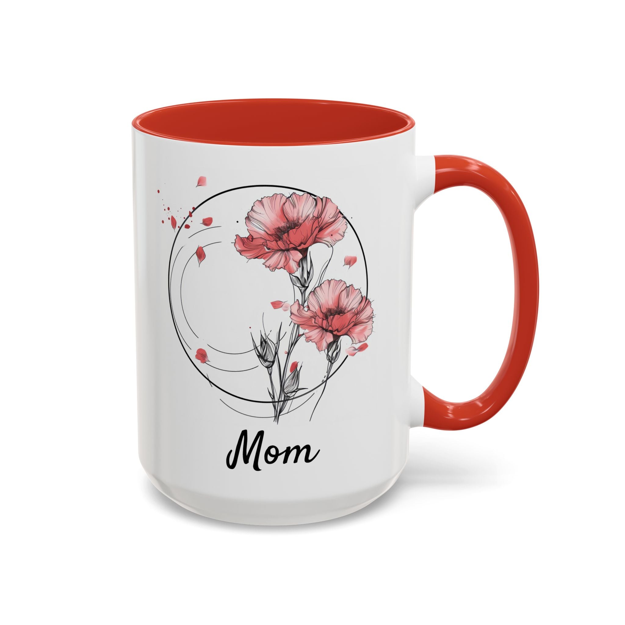 January Carnation, Personalized Birth Month Mug-Mug-Wild Pour