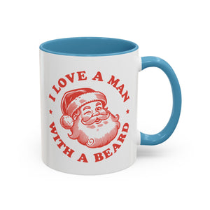 I Love a Man With a Beard, Funny Santa Mug-Mug-Wild Pour