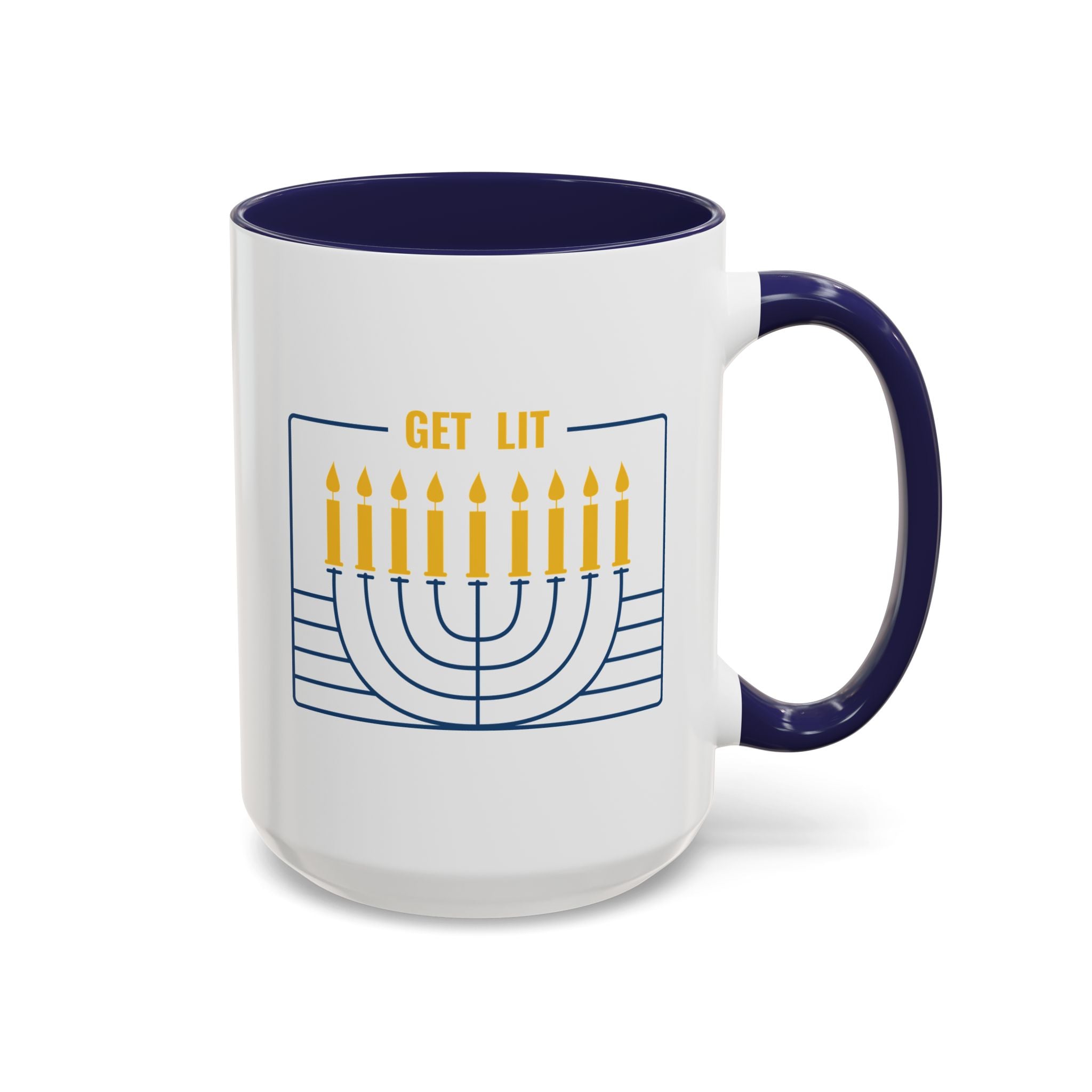 Get Lit, Menorah Mug-Mug-Wild Pour