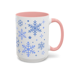 Winter Snowflakes, Wrap-Around Holiday Mug-Mug-Wild Pour