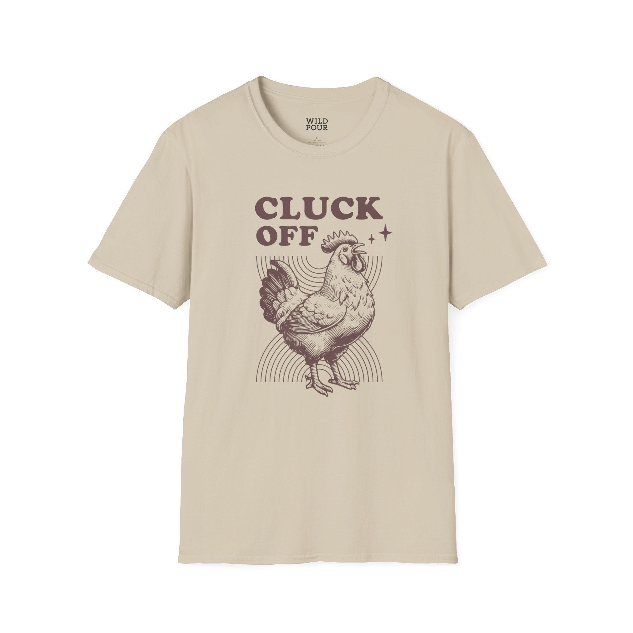 Cluck Off, Rooster Tee-Adult Tees-Wild Pour