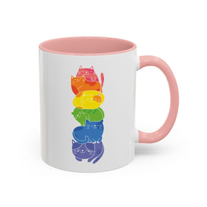 Rainbow Cat Stack Mug-Mug-Wild Pour