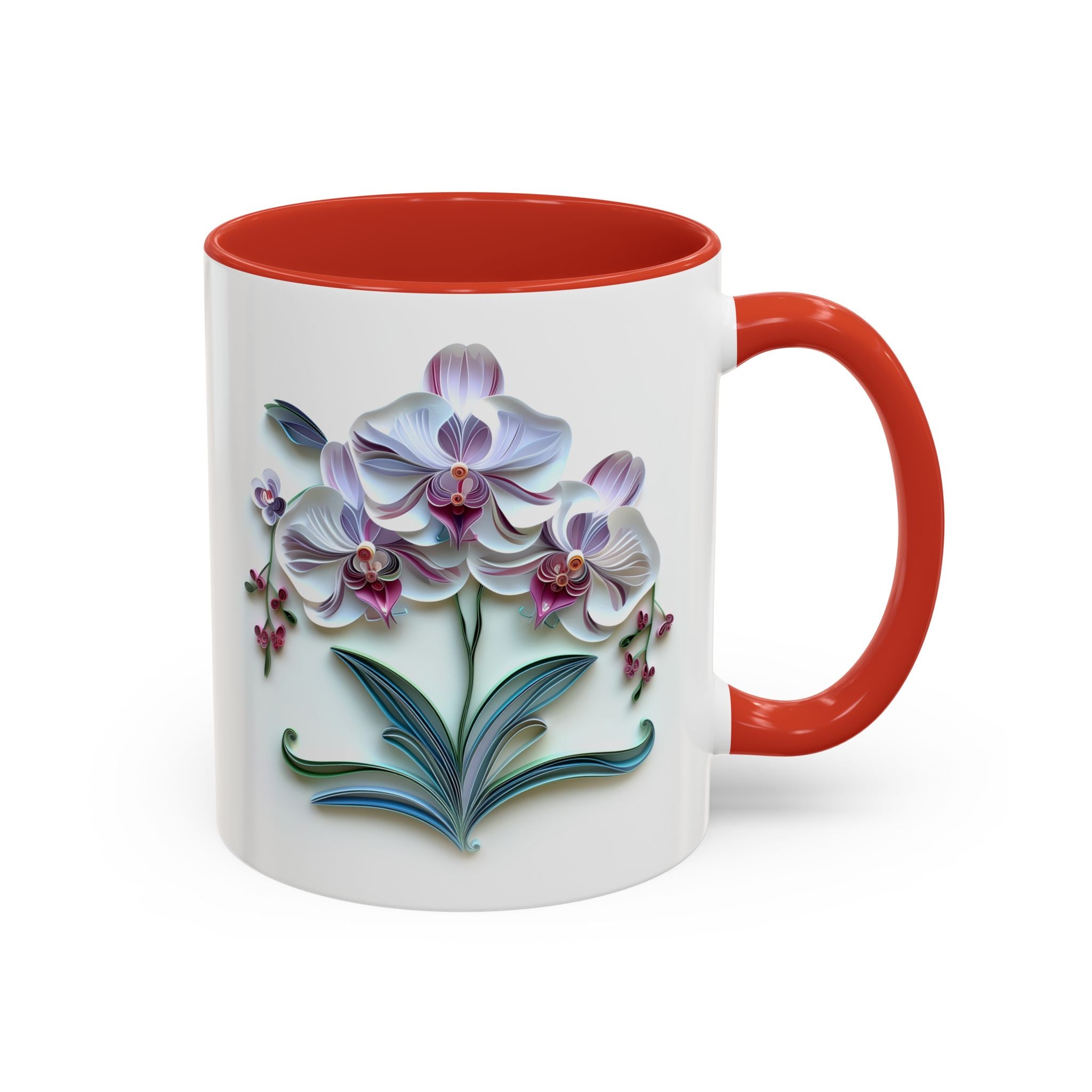 Orchids, Paper Quilling Mug-Mug-Wild Pour