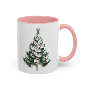 Christmas Tree, Paper Quilling Mug-Mug-Wild Pour