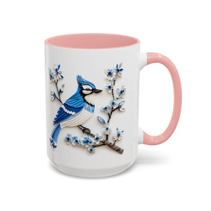 Blue Jay, Paper Quilling Mug-Mug-Wild Pour