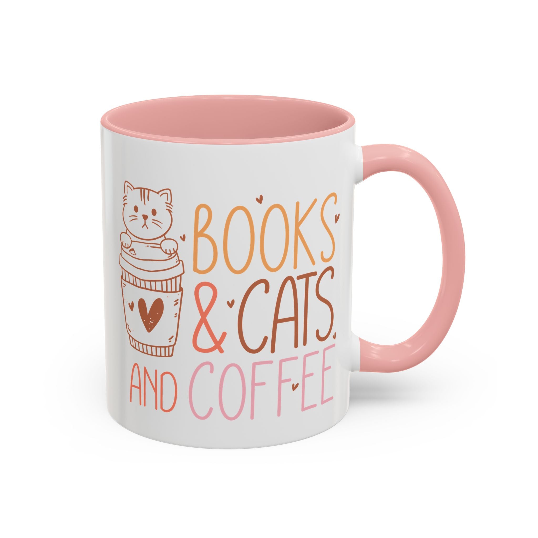 Books Cats and Coffee, Cat Mug-Mug-Wild Pour