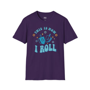 This is How I Roll, Dreidel Tee-Adult Tees-Wild Pour