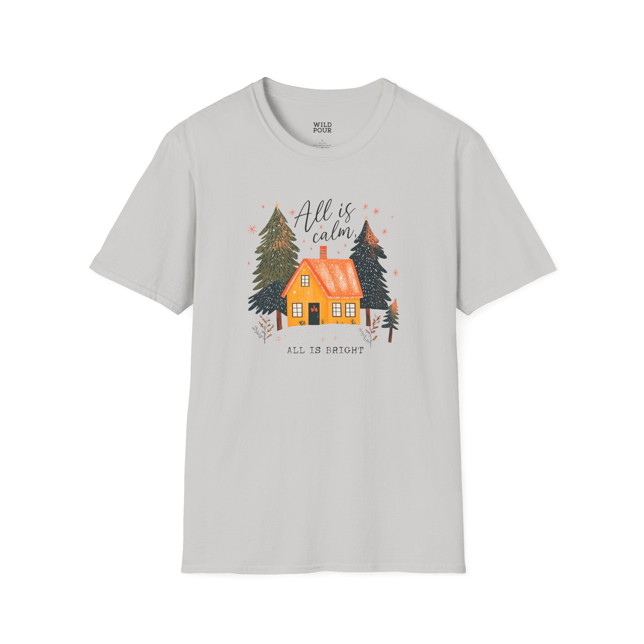 All is Calm, All is Bright Tee-Adult Tees-Wild Pour