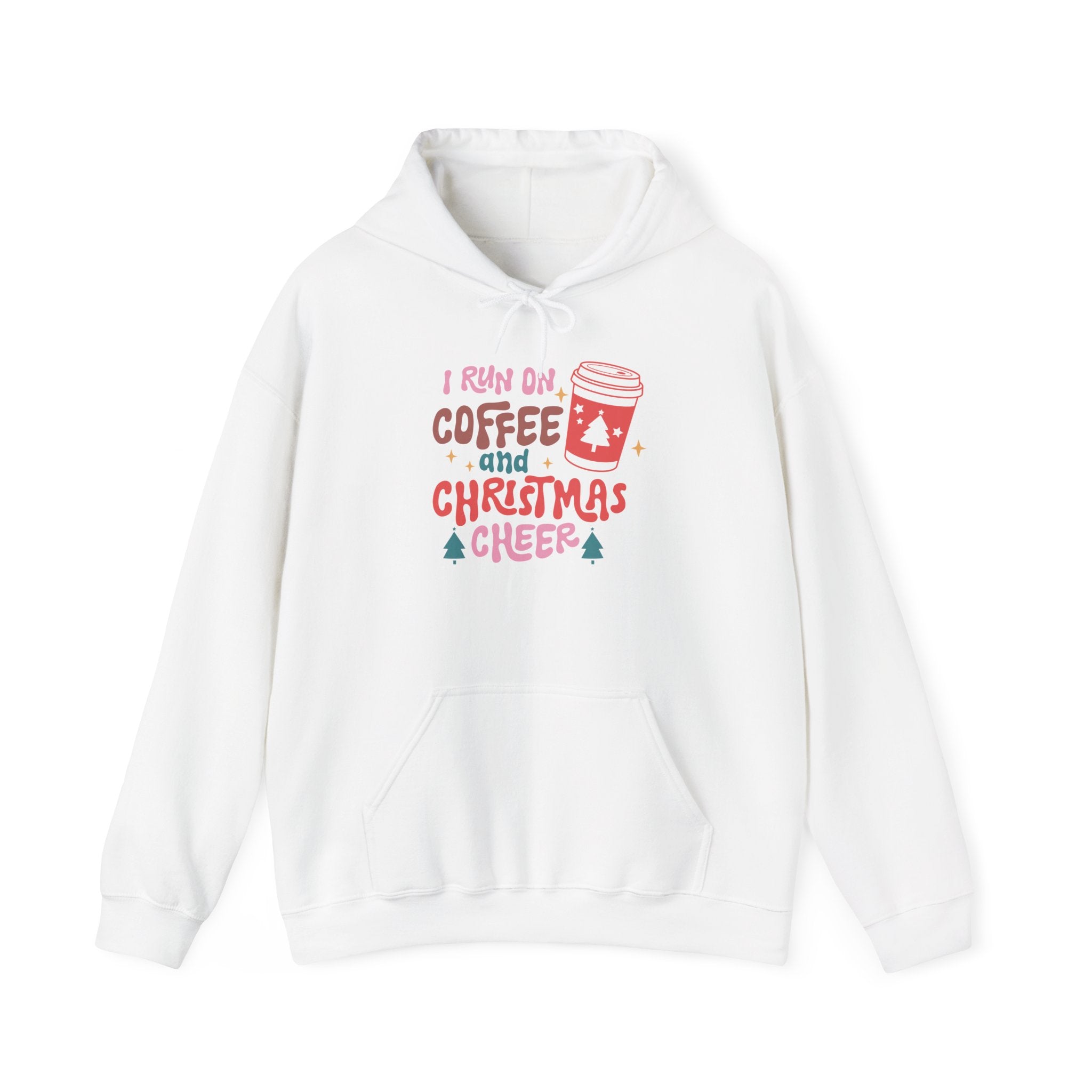 I Run on Coffee and Christmas Cheer Hoodie-Hoodie-Wild Pour