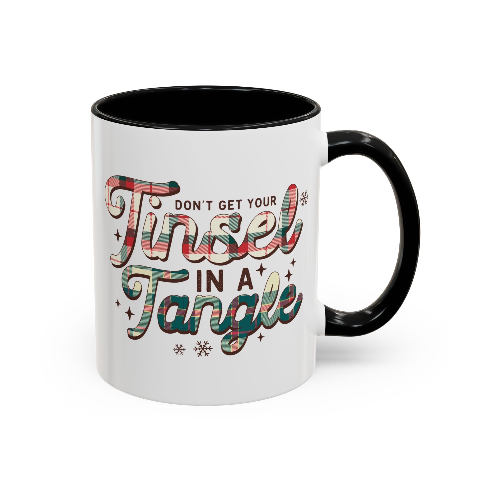 Don't Get Your Tinsel in a Tangle, Plaid Mug-Mug-Wild Pour