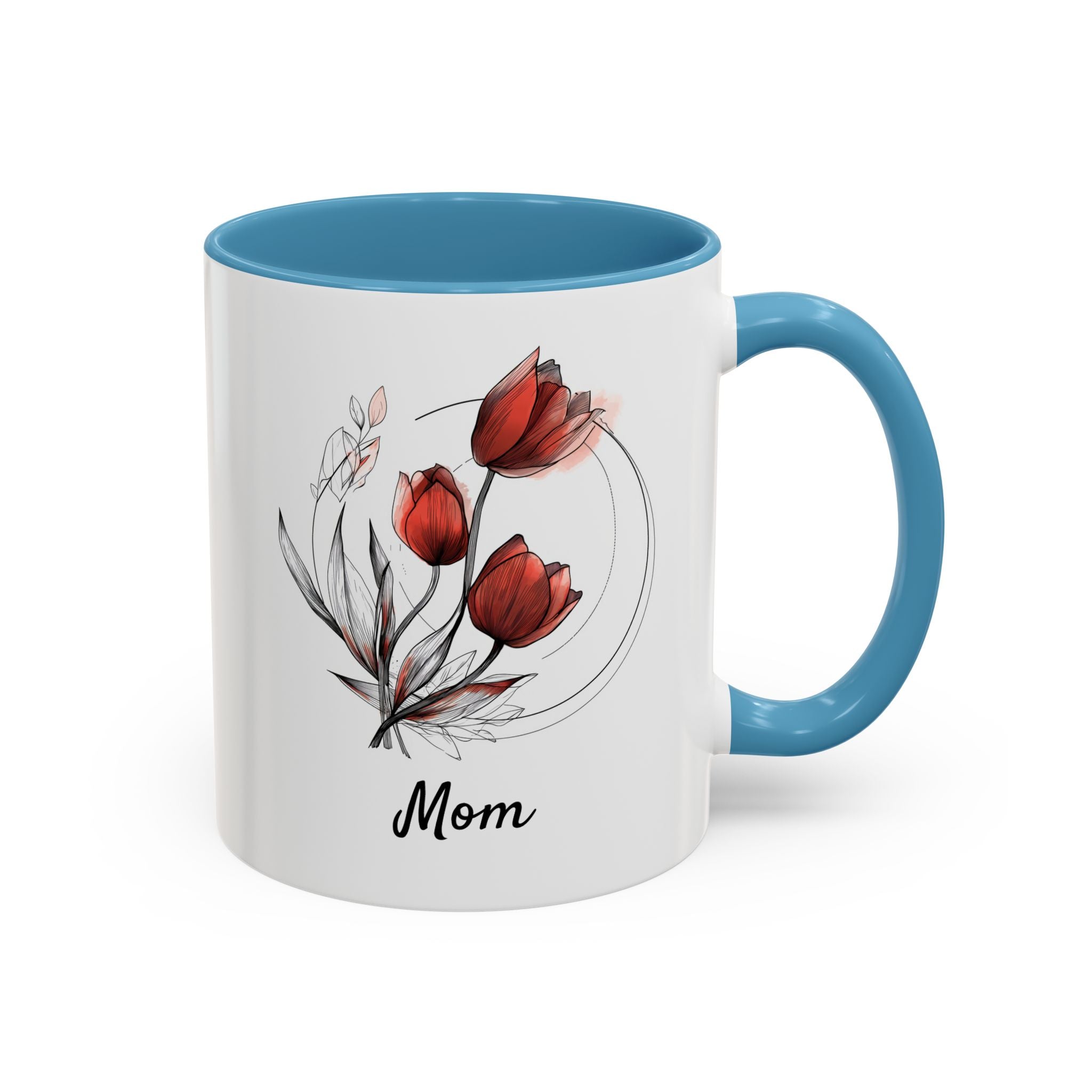 April Tulips, Personalized Birth Month Mug-Mug-Wild Pour