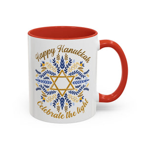 Happy Hanukkah, Celebrate the Light Mug-Mug-Wild Pour