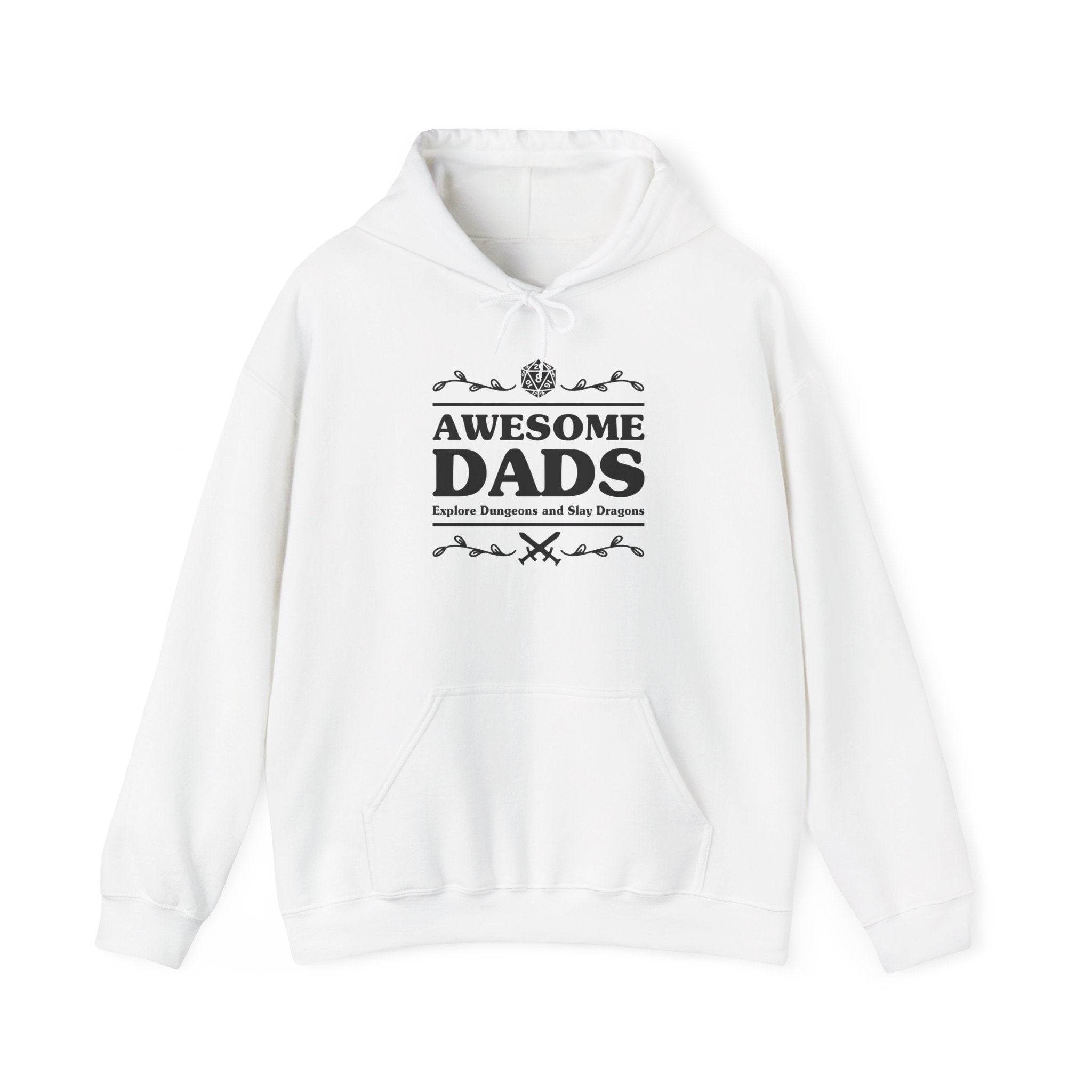 Awesome Dads Explore Dungeons & Slay Dragons, D&D Hoodie-Hoodie-Wild Pour