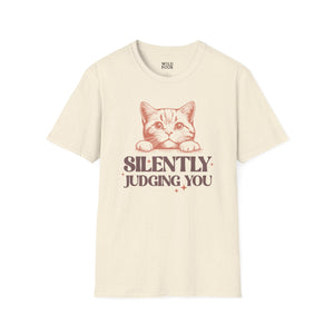 Silently Judging You, Cat Tee-Adult Tees-Wild Pour