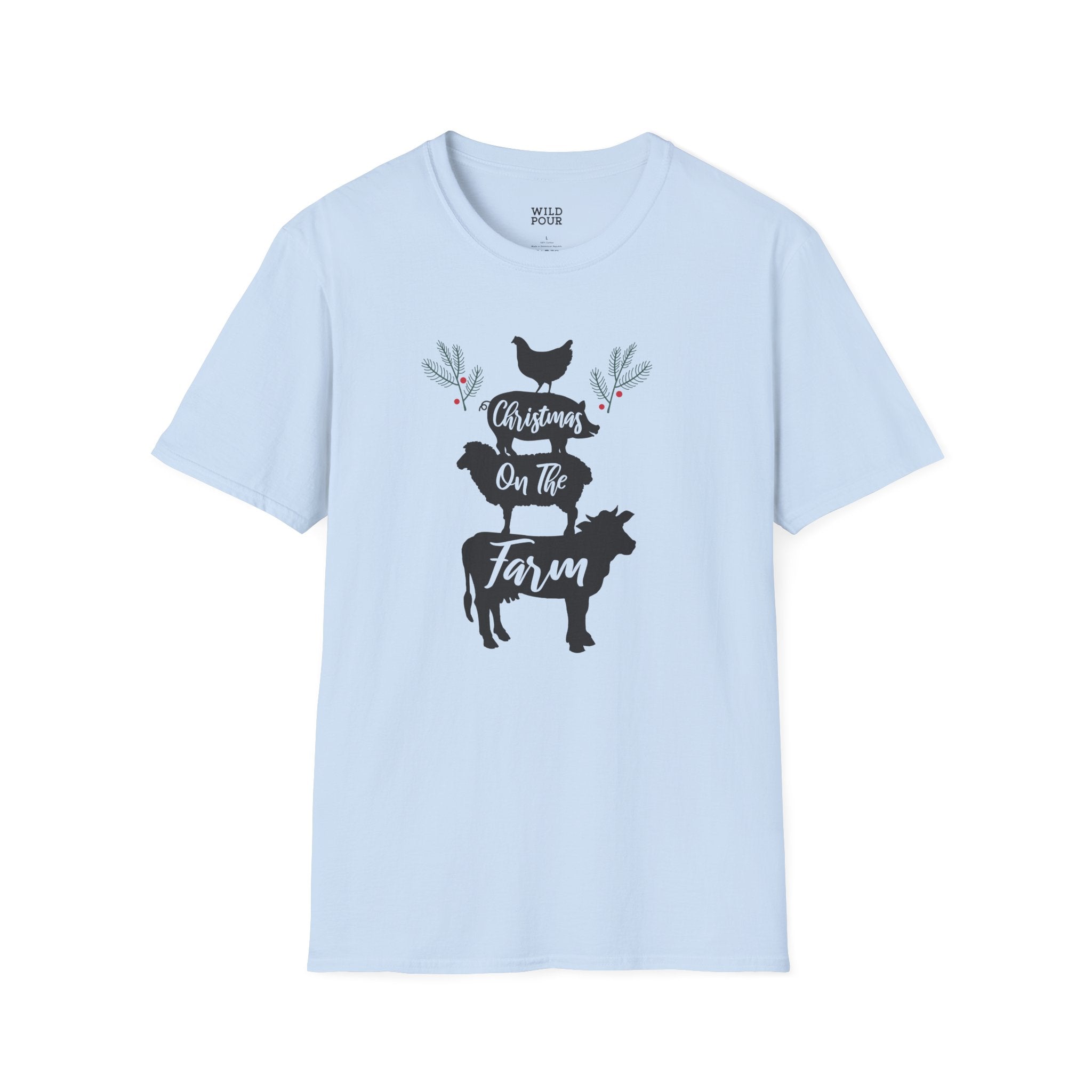 Christmas on the Farm Tee-Adult Tees-Wild Pour