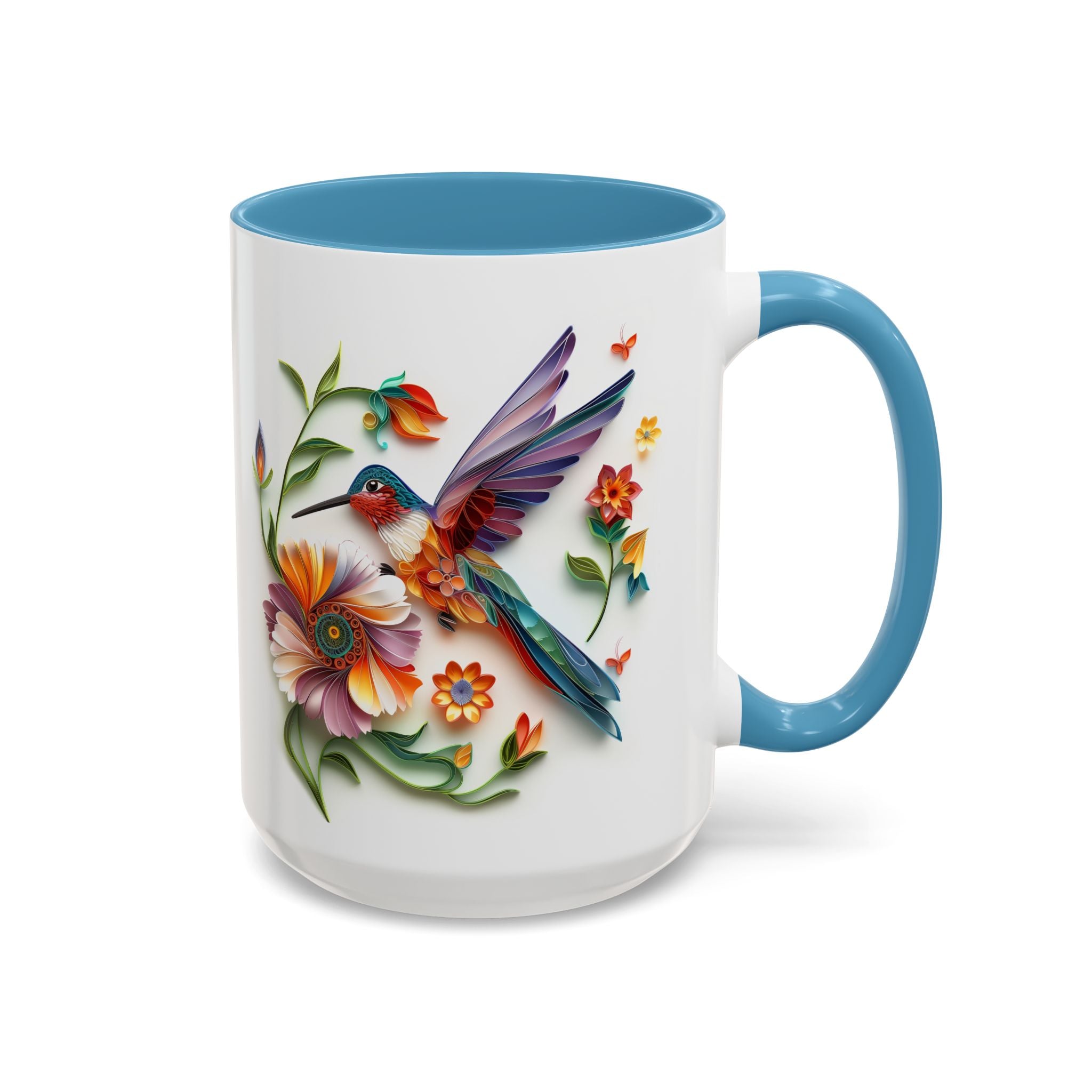 Hummingbird, Paper Quilling Mug-Mug-Wild Pour