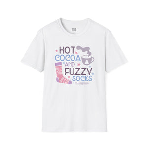 Hot Cocoa and Fuzzy Socks Tee-Adult Tees-Wild Pour