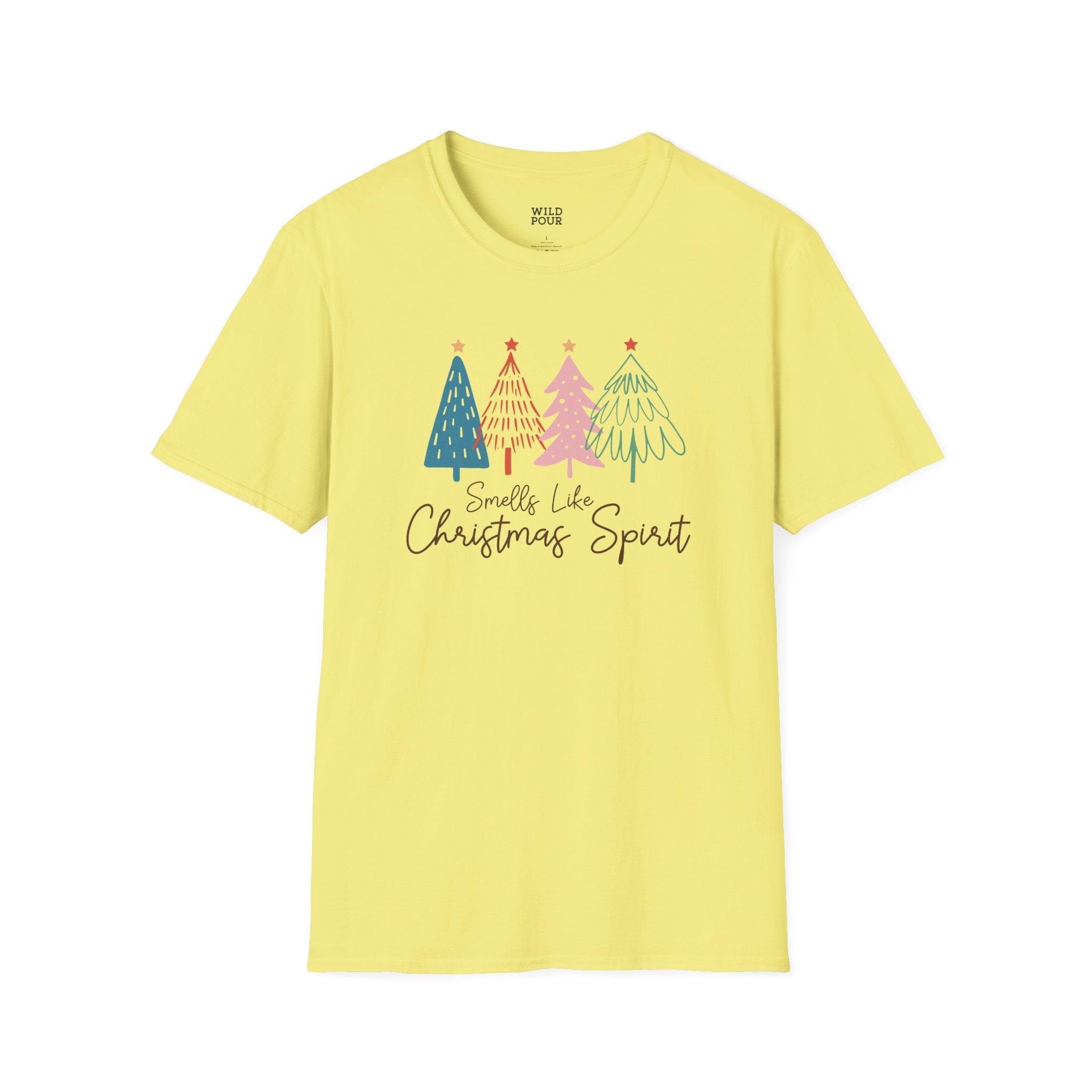 Smells Like Christmas Spirit Tee-Adult Tees-Wild Pour