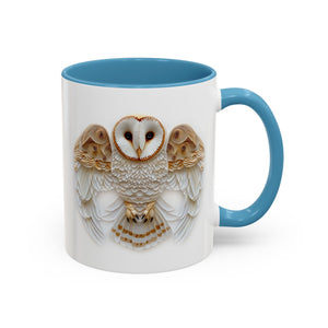 Barn Owl, Paper Quilling Mug-Mug-Wild Pour