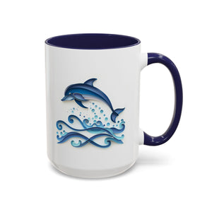 Dolphin, Paper Quilling Mug-Mug-Wild Pour