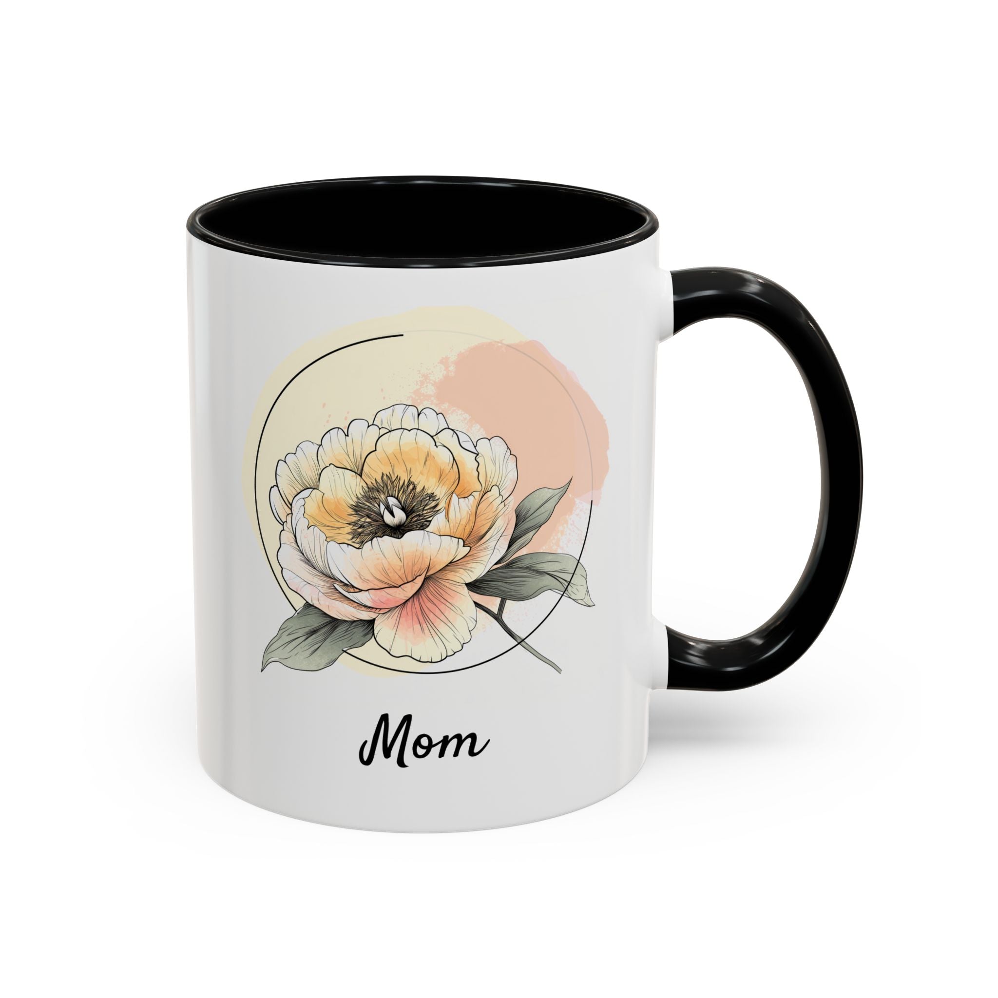 November Peony, Personalized Birth Month Mug-Mug-Wild Pour