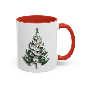 Christmas Tree, Paper Quilling Mug-Mug-Wild Pour