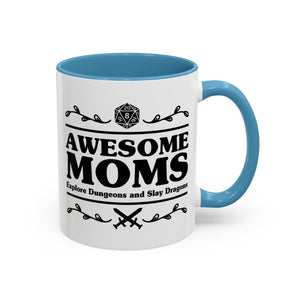 Awesome Moms Explore Dungeons & Slay Dragons, D&D Mug-Mug-Wild Pour